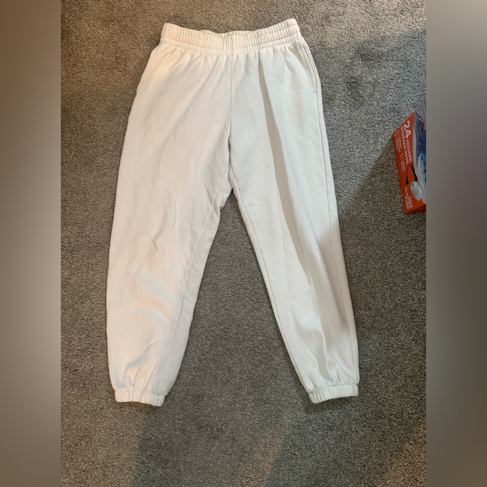 White Garage Sweatpants